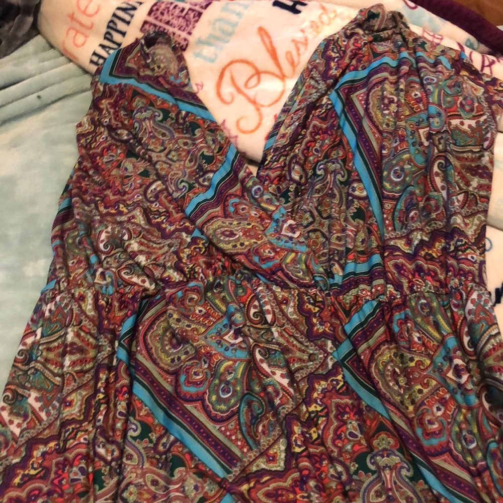 A long maxi dress in print